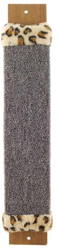 Gamma когтеточка из ковролина №1, с оторочкой из меха, 100х30х530 мм