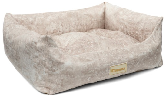 Лежанка для животных прямоугольная &laquo;Искра&raquo; S, бежевая, 420*400*150мм