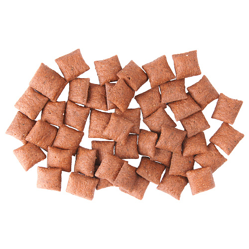 Лакомство Мнямс "Выведение шерсти" хрустящие подушечки для кошек с цыпленком 60 г