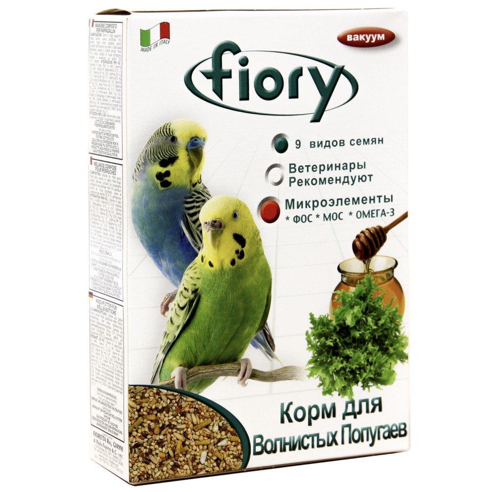 Fiory корм для волнистых попугаев Pappagallini 400 г