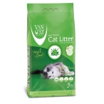 Наполнитель для кошек Van Cat комкующийся с ароматом Алое вера 10 кг
