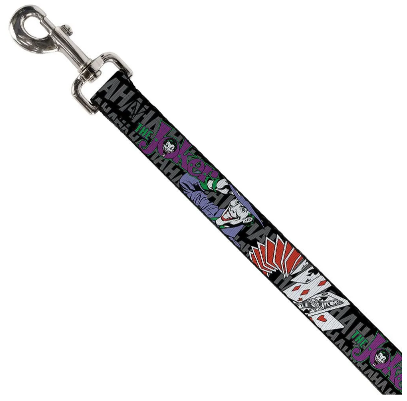 Поводок для собак Buckle-Down "Джокер с картами" мультицвет , 120 см