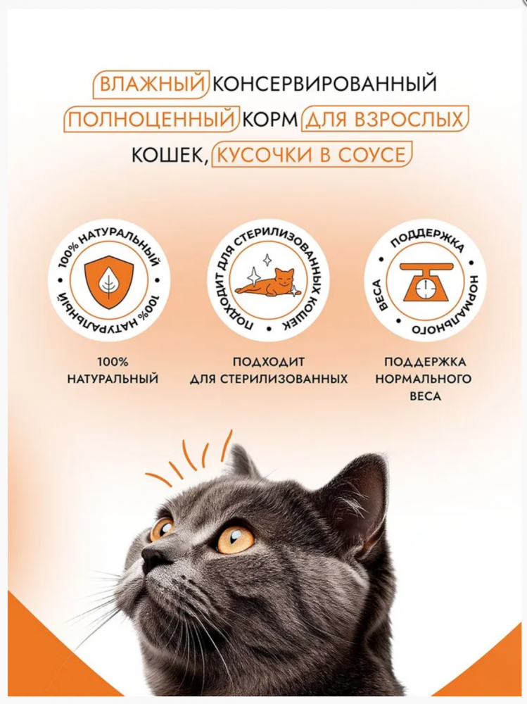 Консервы Best Dinner Базис Cat Кролик и индейка для кошек: СОУС 75 г