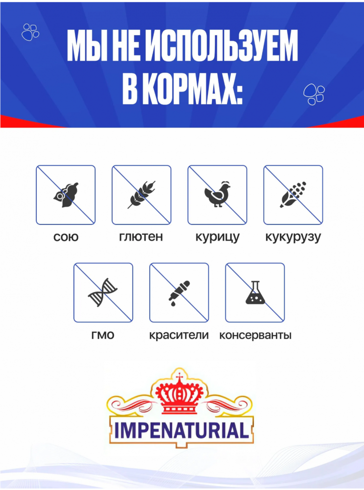 Корм для собак Империал гипоаллергенный крупных и средних пород ягненок+рис 10 кг