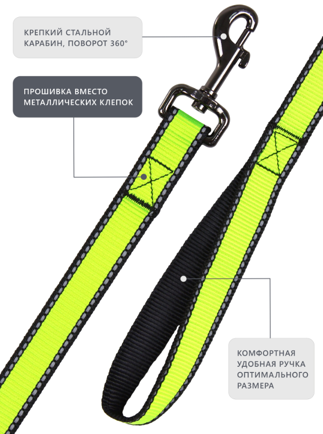 Поводок Персилайн LOOK нейлон св/от 25" 5м PerseiLine ПНЛ-255